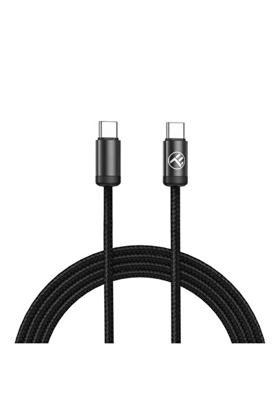 TELLUR Cablu data si incarcare rapida Minimalist USB-C to USB-C, 240 W, 2 m (Negru)