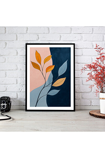 woodsia Tablou cu poster din lemn MDF cu aspect de cadru dintr-o bucată FWMD ...