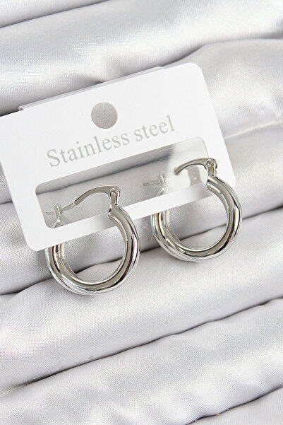 Skygo Brass Ring Model Silver Color Women's Earrings - Tj-Bkp11009