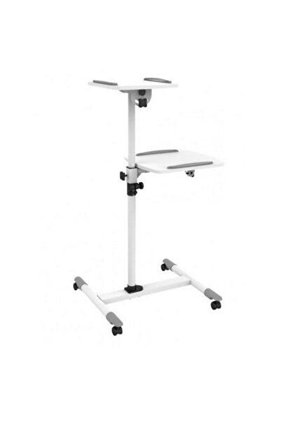 Techly Suport mobil universal pentru proiector ICA-TBTPM-6, 53 x 57 cm (alb/n...