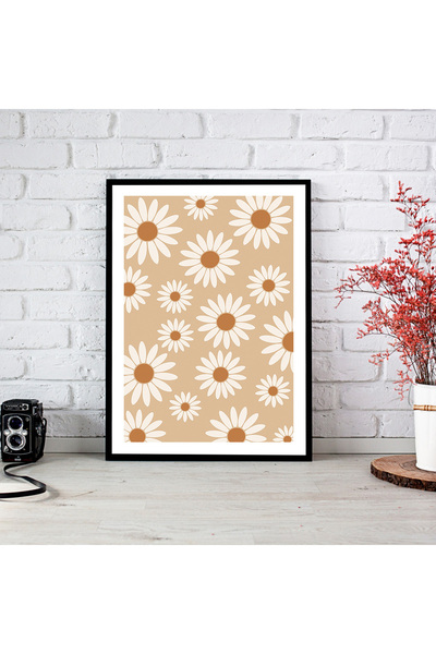 woodsia Tablou cu poster din lemn MDF cu aspect de cadru dintr-o bucată FWMD TEK0135