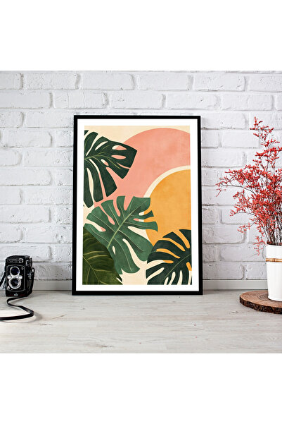 woodsia Tablou cu poster din lemn MDF cu aspect de cadru dintr-o singură buca...