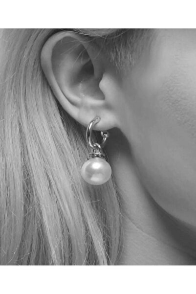 petit bijou Kadın Gümüş Inci Küpe,İncili Küpe,İnci Sallantılı Küpe,taşlı Küpe,