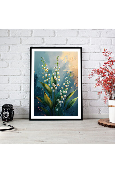 woodsia Tablou cu poster din lemn MDF cu aspect de cadru dintr-o singură buca...