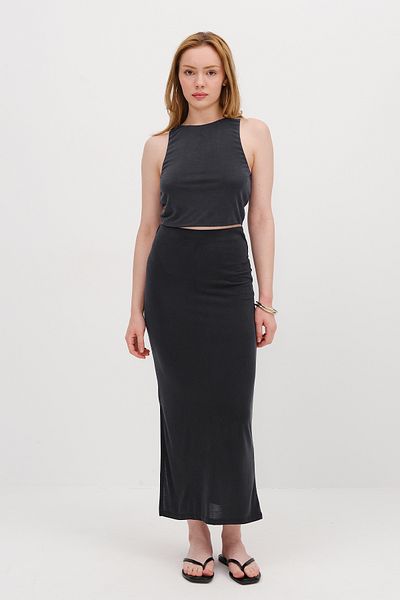Addax Sleeveless Bottom Top Modal Double Suit Tkm13977