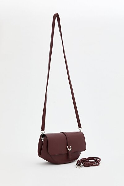 Nihan Kapaklı Çapraz Askılı Çanta Bordo