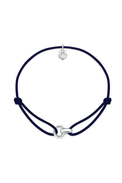 Les Tigres Linker Lacivert İp Bileklik