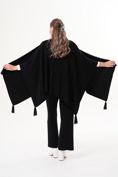 badibadii Women's Shawl Scarf Tassel Soft Winter Shawl Casual Knitwear Textured Woven Norgard