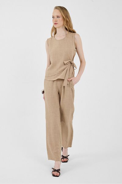 Rays Mink Cotton Side Tie Detailed Double Suit 8079A