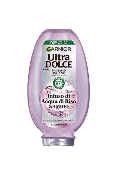 Garnier Balsam Ultra Dolce, cu apa de orez si amidon pentru par lung, 200 ml