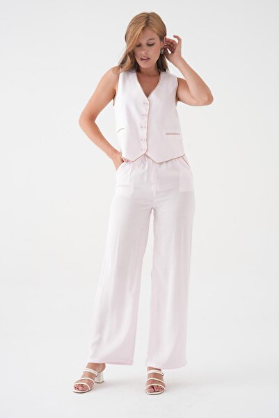 Yumey Pink Sports Vest Suit