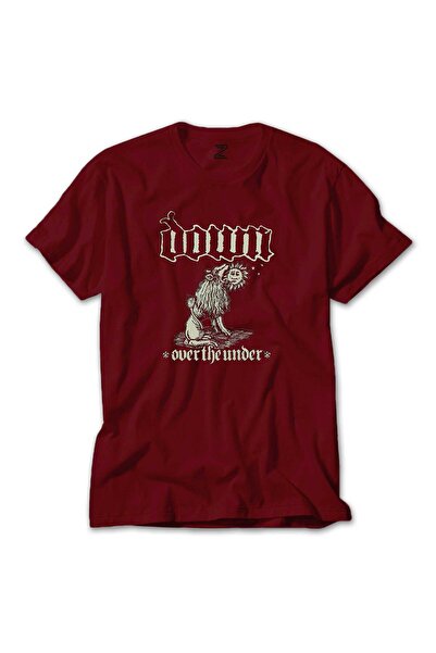 Generic Brand Down iii Over The Under Color T-Shirt Red Color Size XS