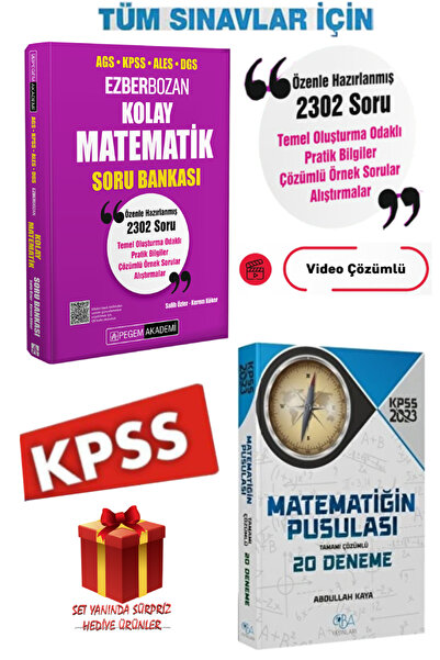 Pegem Akademi Yayıncılık Pegem AGS KPSS ALES DGS Ezberbozan Kolay Matematik S...
