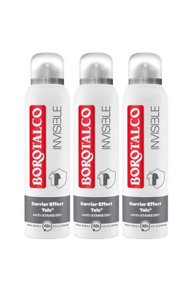 Borotalco : 3 x Antiperspirant Spray Invisible, 150 ml