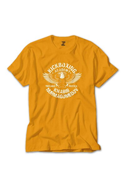 CrowsGate Tricou colorat Academia de Kickboxing, culoare galbenă, mărimea M