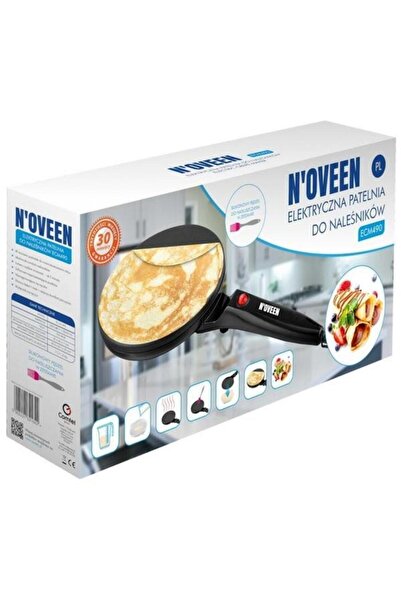 Noveen Electric Pancake Pan, 700W, ECM490 (Black)