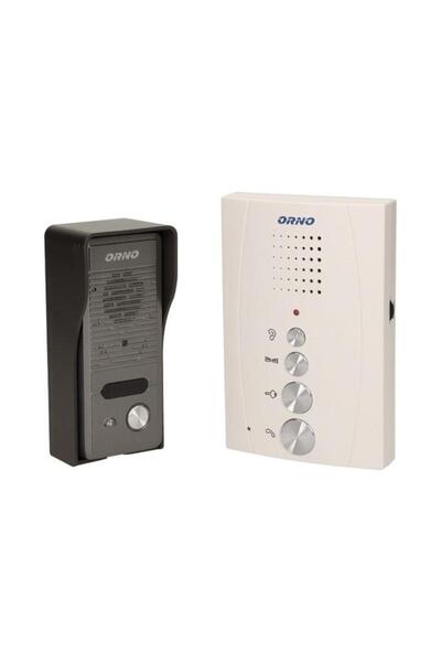Orno Interfon for a Family ELUVIO OR-DOM-RE-914/W, Automatic Gate Control, Ultra-Slim, White/Black