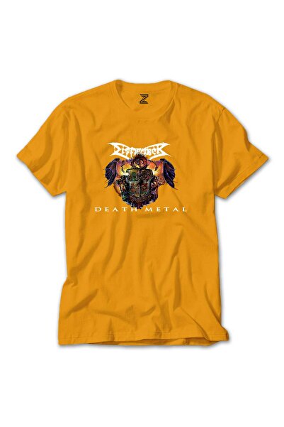Generic Brand Dismember Death Metal Color T-Shirt Yellow Color Size 3XL