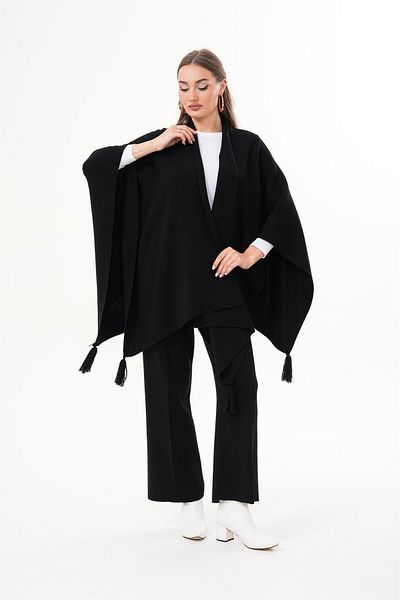badibadii Women's Shawl Scarf Tassel Soft Winter Shawl Casual Knitwear Textured Woven Norgard