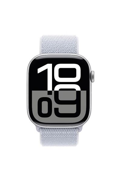 Apple Smartwatch Watch 10 GPS Cellular, Silver Aluminium Case 46mm, LTPO OLED Display, 64GB, Textile
