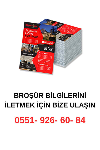 Dekorella A4 Boyut Çift Yön El İlanı Broşür – 1000 Adet Özel Tasarım | Reklam...