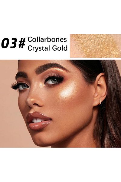 JULIA POP High Gloss Stick, Shimmer Luminizer Waterproof Non Greasy Highlighter Stick for Face Body