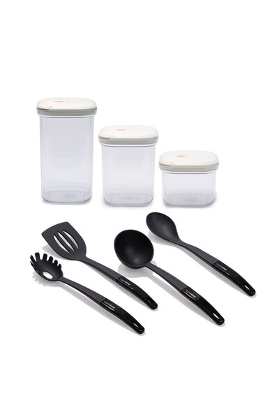 CooknKeep مجموعة البرطمانات وأدوات المطبخ