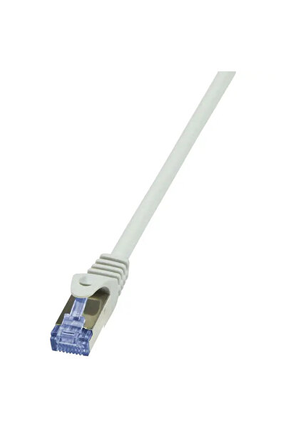 LogiLink Cablu S/FTP Cat 7, LSZH, cupru, 600 MHz, mufe RJ 45 Cat 6 a, 5 m, gr...