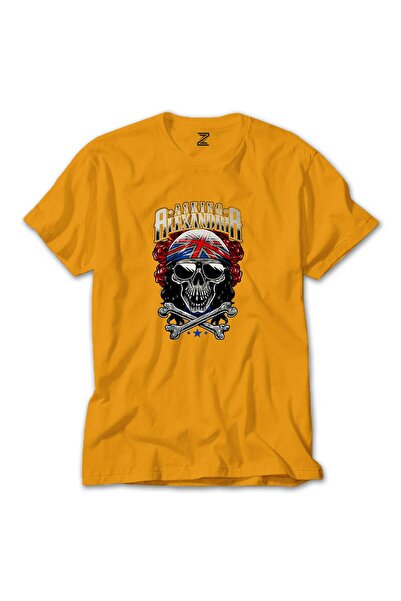 CrowsGate Μπλουζάκι Asking Alexandria με σχέδιο κρανίου, πολύχρωμο, κίτρινο χ...