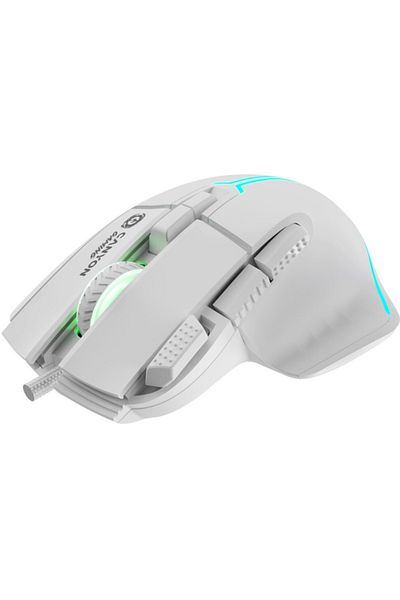 CANYON Mouse Gaming GM-636 Fortnax, Wired, 20000dpi, USB, RGB illumination (White)