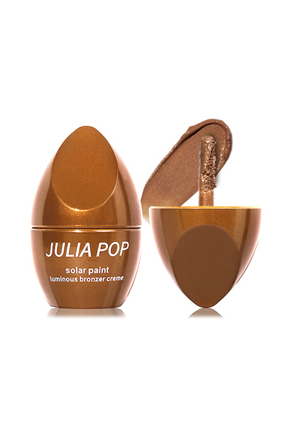 JULIA POP Face Contour Cream, Natural Matte Waterproof Luminous Bronzer Cream, Face Contour Illuminator Makeup