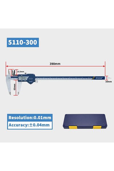 Choice1 5110-300 SHAHE Hardened Stainless Steel Digital Caliper Electronic Vernier Caliper Micrometer Measur