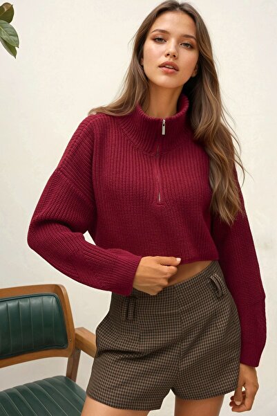 Hiccup Thick Knitted Short Sweater