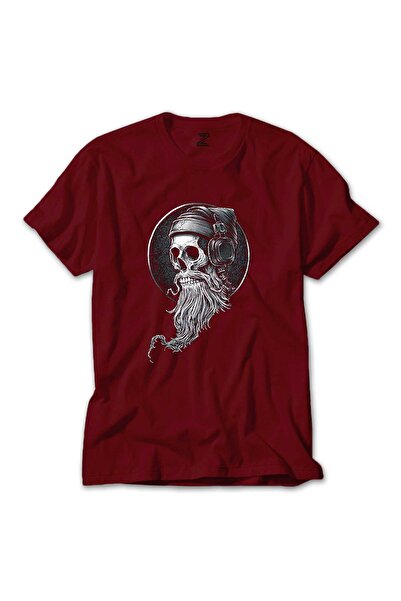 CrowsGate Tricou Skull Skull Hippy Red