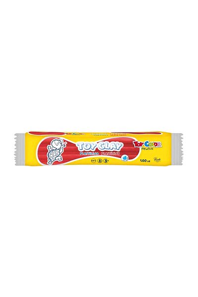 Toy Color Plasticine Non-Drying and Gluten-Free Play Dough 500 Gr Red 1009.008