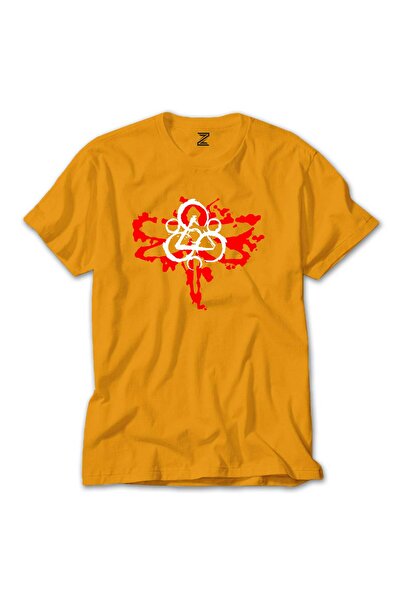 Megstill Tricou roșu cu logo fluture Coheed and Cambria