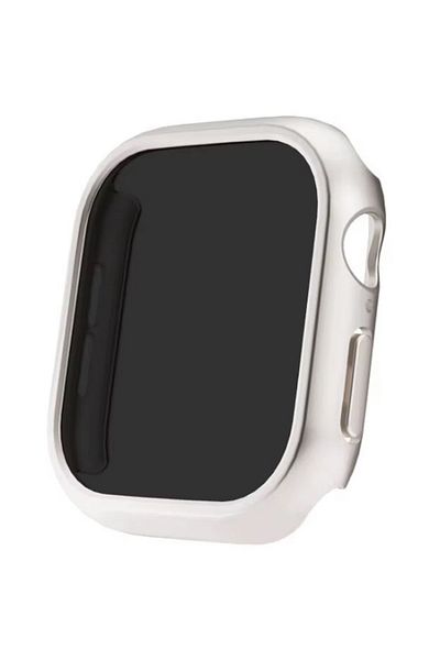 REDz Accessories Privacy Case for Apple Watch, Hard Bumper, Glass Cover, Starlight - 42mm Series 10