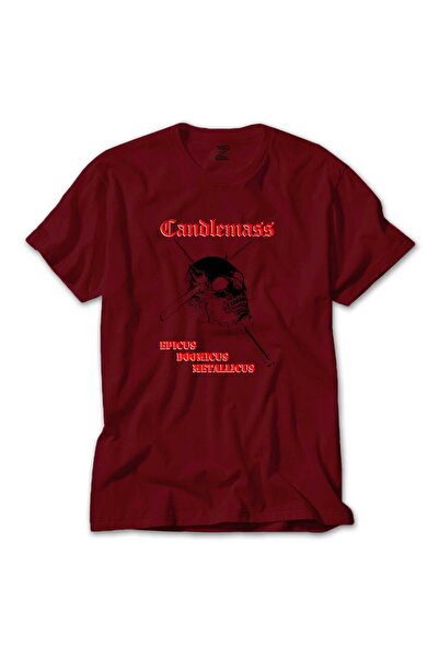 CrowsGate تي شيرت كاندلماس إبيكوس دوميكوس ميتاليكوس ملون باللون الأحمر مقاس XS