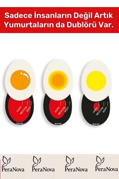 PeraNova Special Production Timed Boiling Graduated Color Changing Egg Cooking Timer 1 Piece