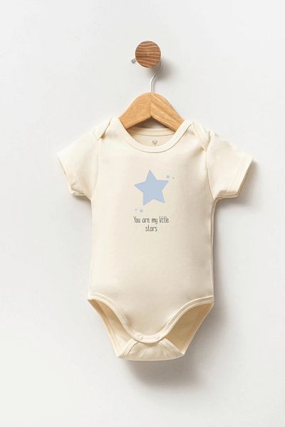 Naive Baby 100% Cotton Baby Bodysuit - You Are My Little Stars - Baby Bodysuit Badi - Written Bodysuit
