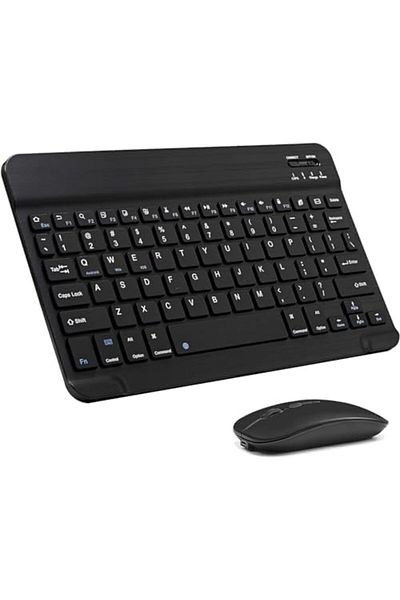 Shopi NEW Ultra-Slim Bluetooth Keyboard and Mouse Combo Rechargeable Portable, Wireless Keyboard Mouse Set
