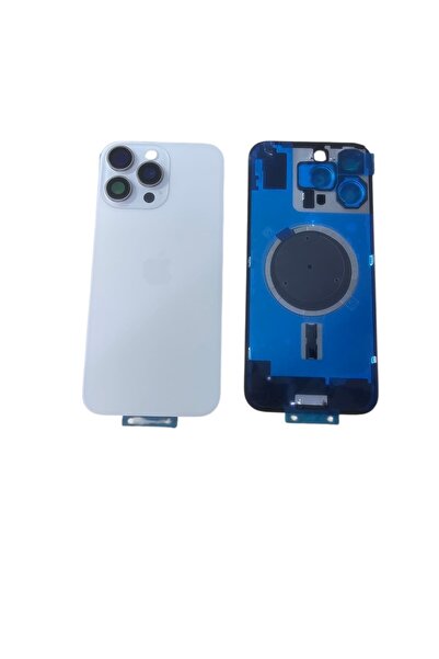 OEM Uyumlu İphone 16 Pro Max Arka Kapak Kamera Camlı Full ( Pil Kapağı ) Cam ...