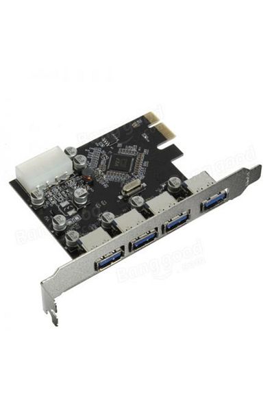 HOPE R PCIex adapter card for 4 USB3.0 A ports (female), HOPE R