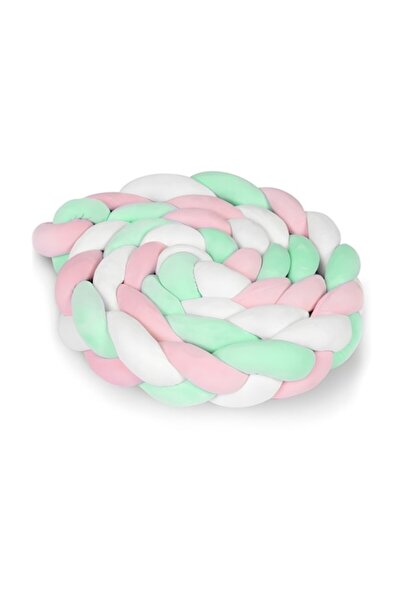 Mixbo Protectie laterala pentru patut bebe, Mixbo, Bumper impletit, Bumbac, R...