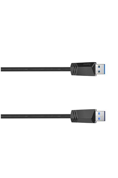 Hama Cablu 200624, USB A - USB A, 1.5 m (Negru)