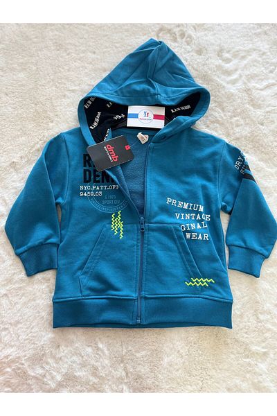 DMB BOYS & GIRLS R.A.V Denim Zipper Hoodie Men's Double Suit