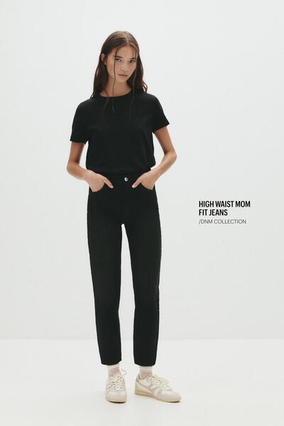 Pull & Bear Mom fit yüksek bel jean