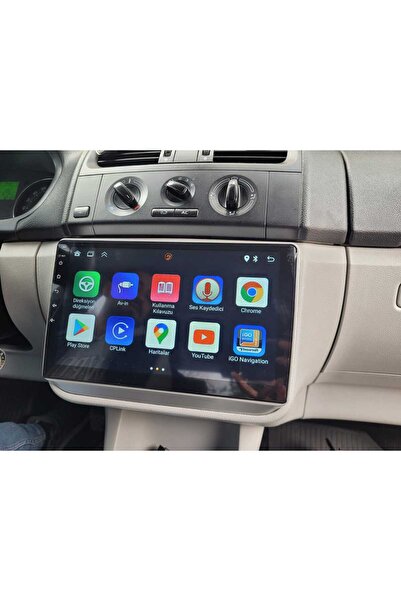 CarSmarT SKODA FABİA 2008-2014 GRİ RENK 10 İNÇ 8-128 PRO MODEL QLED EKRAN