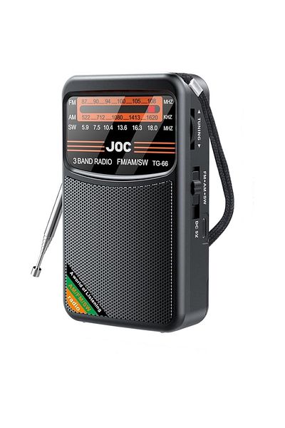 FOXMAG24 Portable radio with speaker, Type-C charging, antenna, 1000mAh battery, compact size