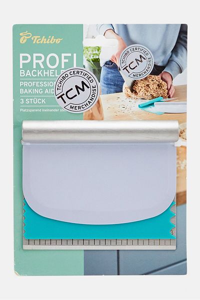 Tchibo 3 Pcs Professional Baking Aids, Grey/Green/Silver